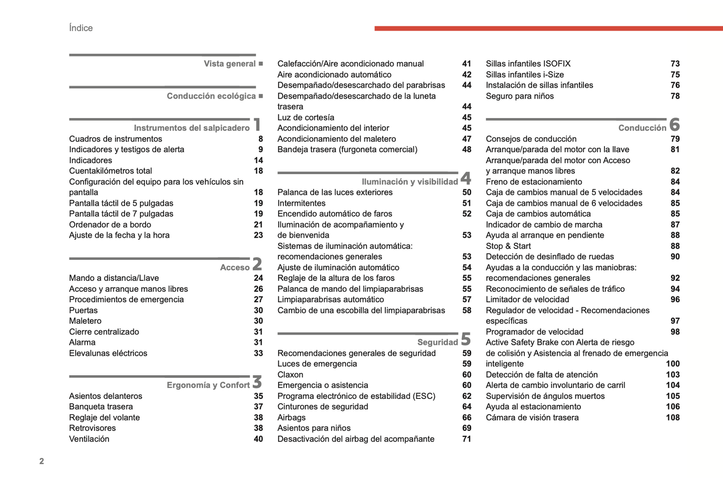 2022-2024 Citroën C3 Owner's Manual | Spanish