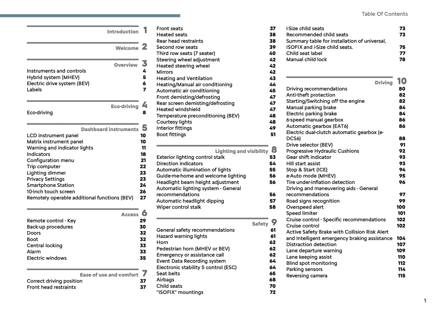 2025 Citroën C3 Aircross Owner's Manual | English