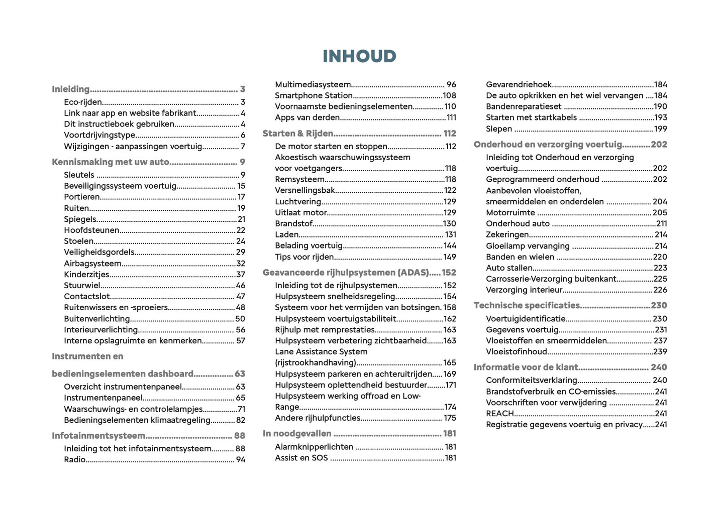 2026 Citroën C3 Aircross Owner's Manual | Dutch