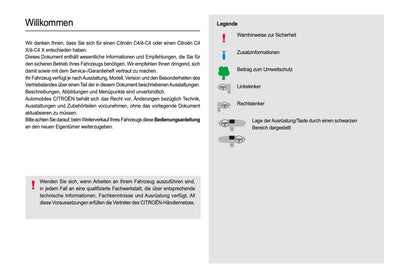 2022-2024 Citroën C4/C4 X Owner's Manual | German