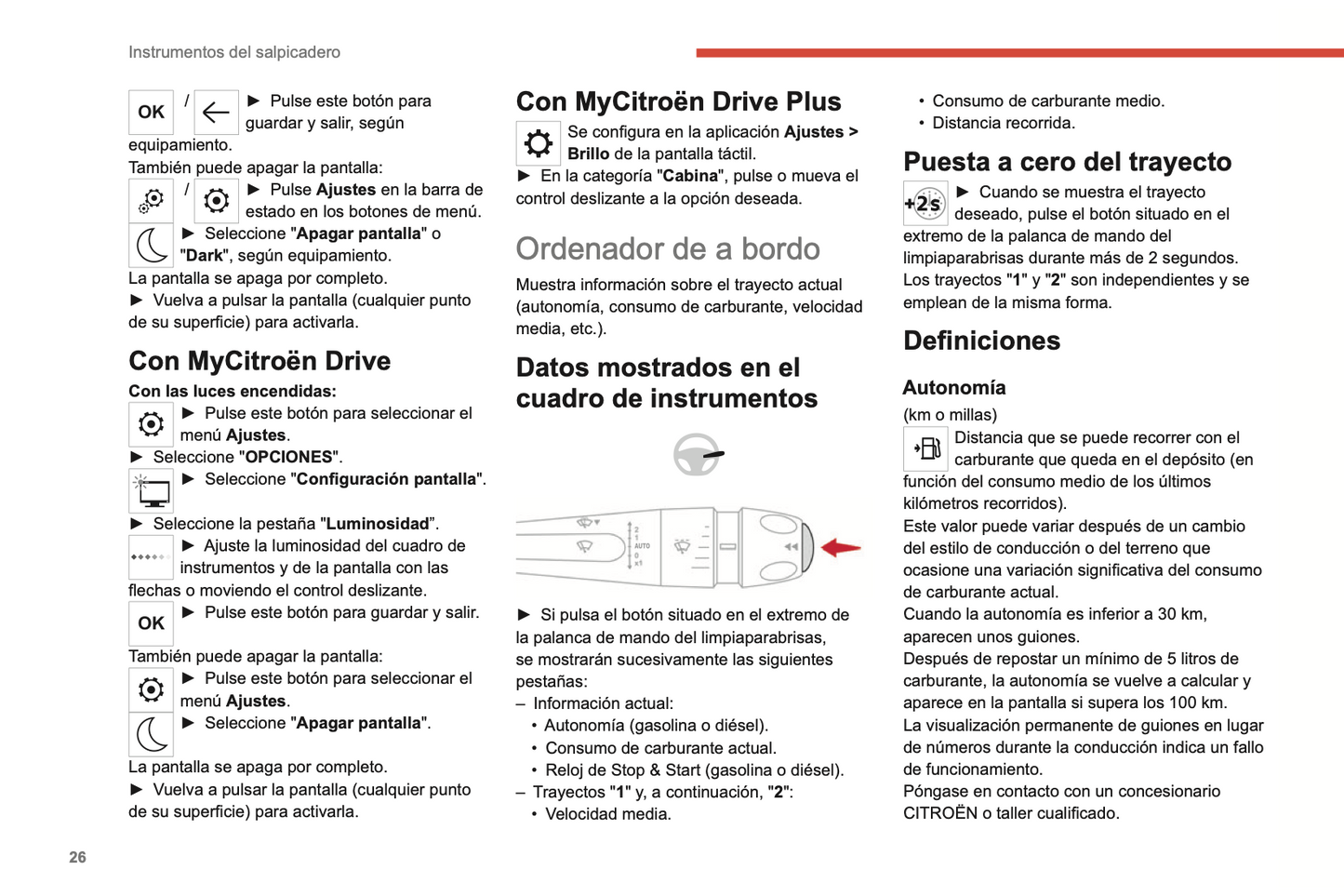 2022-2024 Citroën C4/C4 X/ë-C4/ë-C4 X Owner's Manual | Spanish