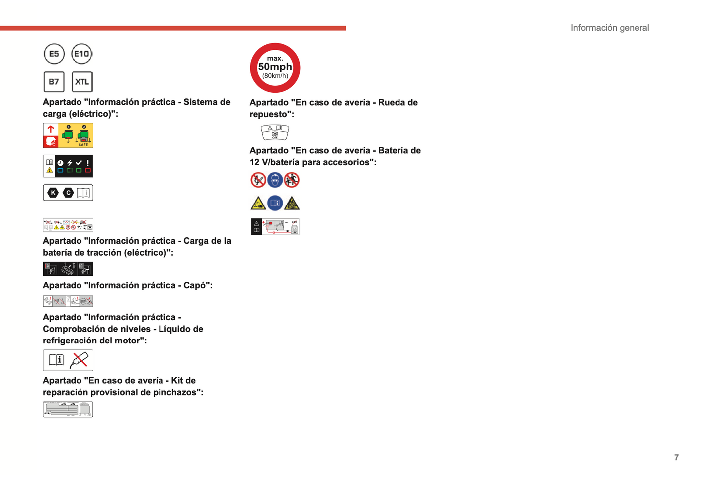 2022-2024 Citroën C4/C4 X/ë-C4/ë-C4 X Owner's Manual | Spanish