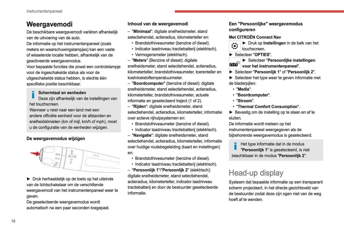 2021-2022 Citroën C4/e-C4 Owner's Manual | Dutch