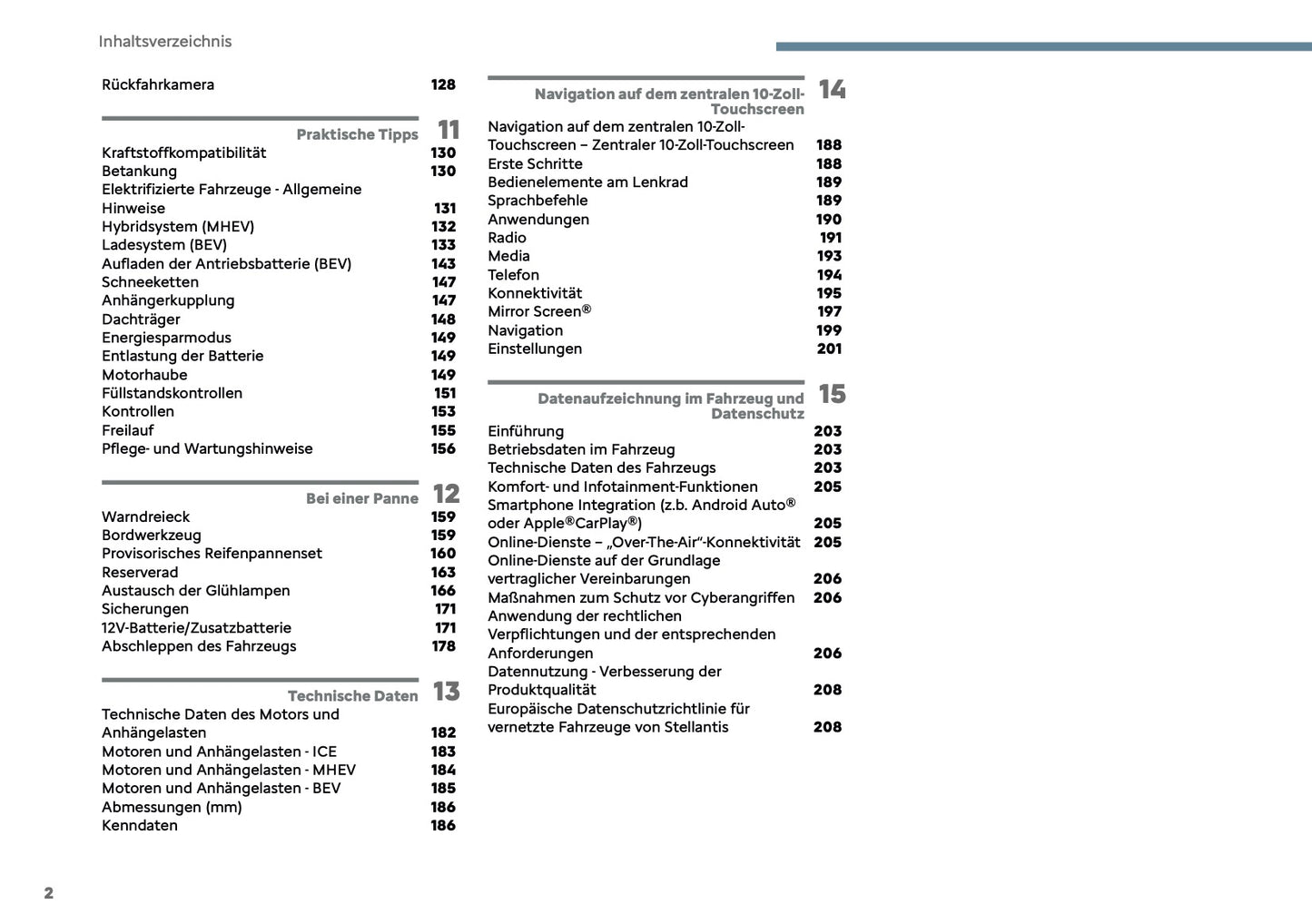 2025 Citroën C3 Aircross Owner's Manual | German