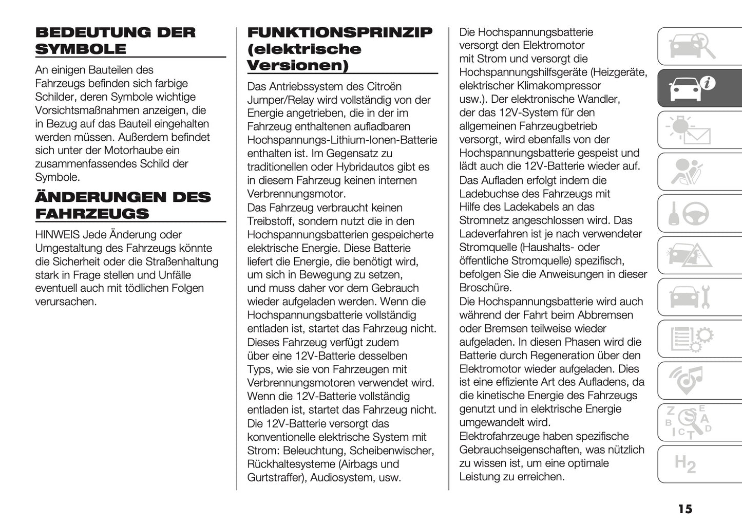 2024-2025 Citroën Jumper/Relay Owner's Manual | German