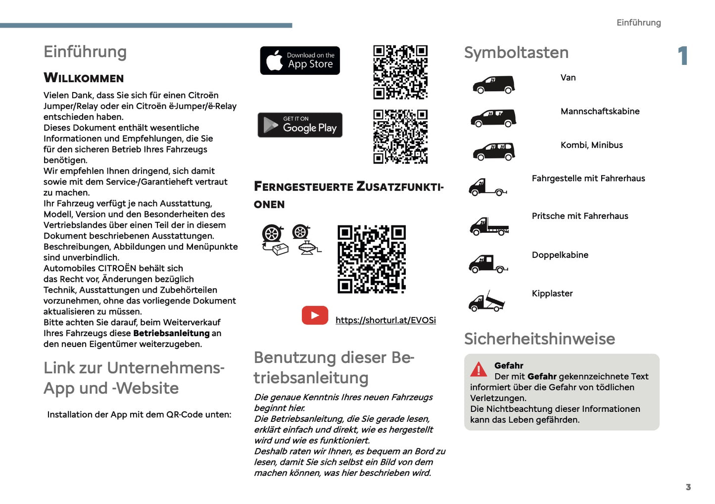2025-2026 Citroën Jumper/Relay Owner's Manual | German