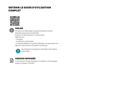 2024-2025 Citroën Jumper/Relay Owner's Manual | French
