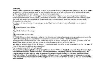 2024 Citroën Jumper/ë-Jumper/Relay/ë-Relay Owner's Manual | Dutch