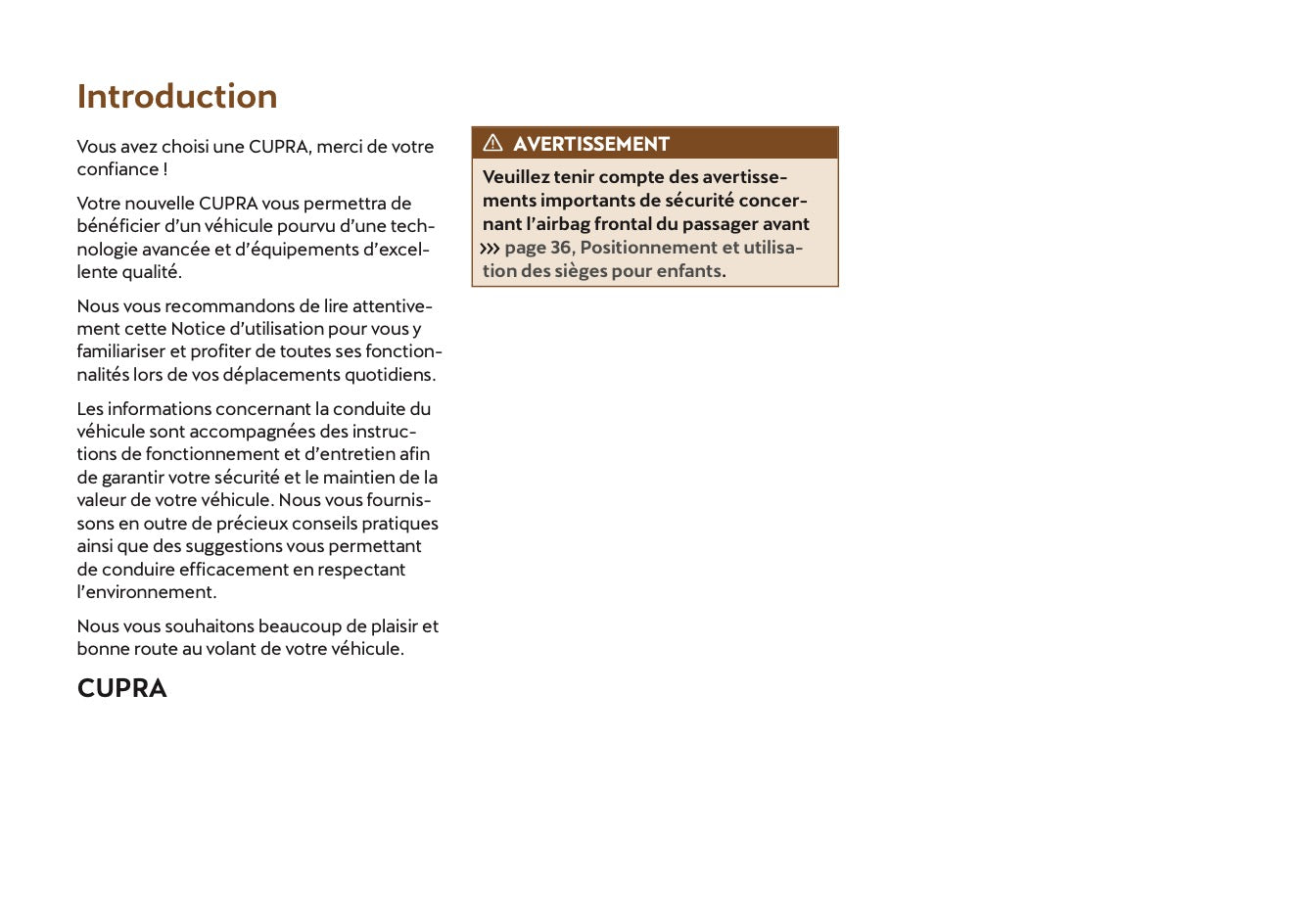 2022 Cupra Ateca Manuel du propriétaire | Français