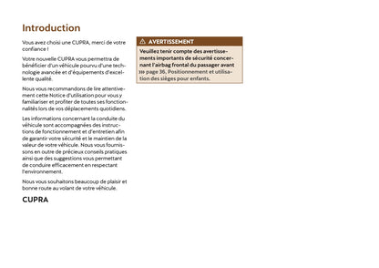 2022 Cupra Ateca Manuel du propriétaire | Français