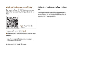 2022 Cupra Ateca Manuel du propriétaire | Français