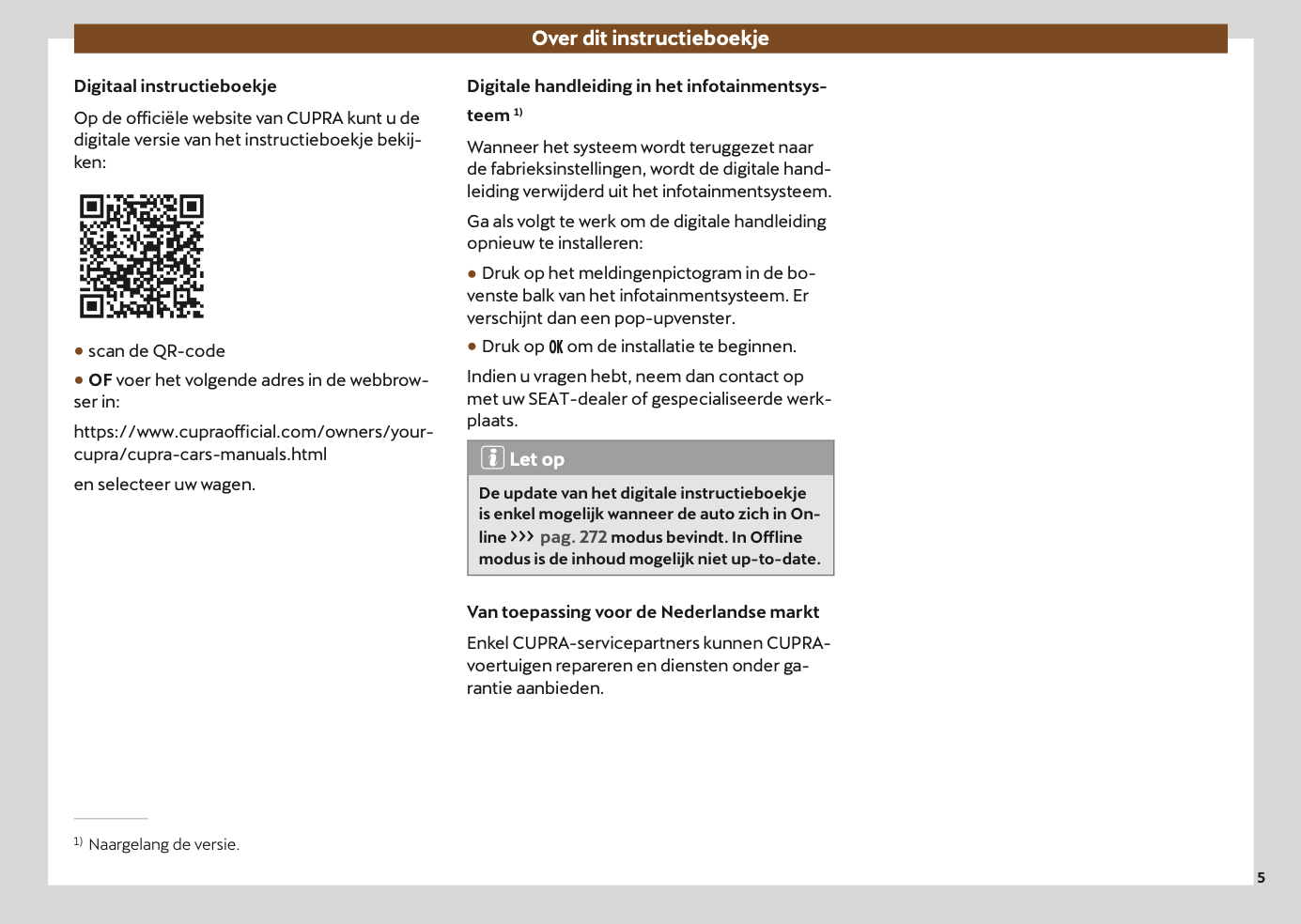 2024-2025 Cupra Leon Gebruikershandleiding | Nederlands