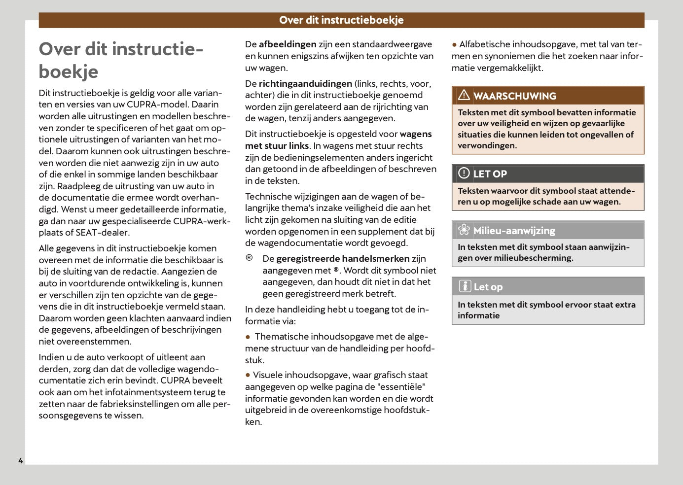 2024-2025 Cupra Terramar Gebruikershandleiding | Nederlands