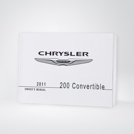 2011 Chrysler 200 Convertible Owner's Manual | English US