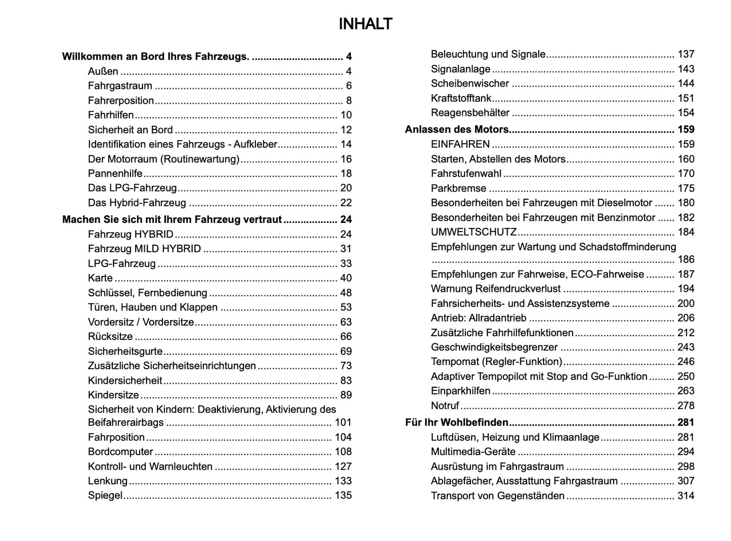 2025 Dacia Bigster Owner's Manual | German