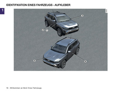 2025-2026 Dacia Duster Owner's Manual | German