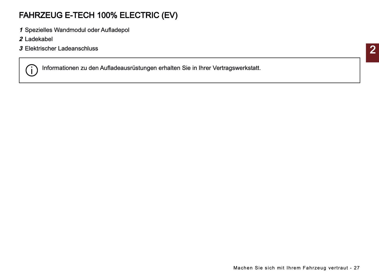 2024-2025 Dacia Spring Electric Owner's Manual | German