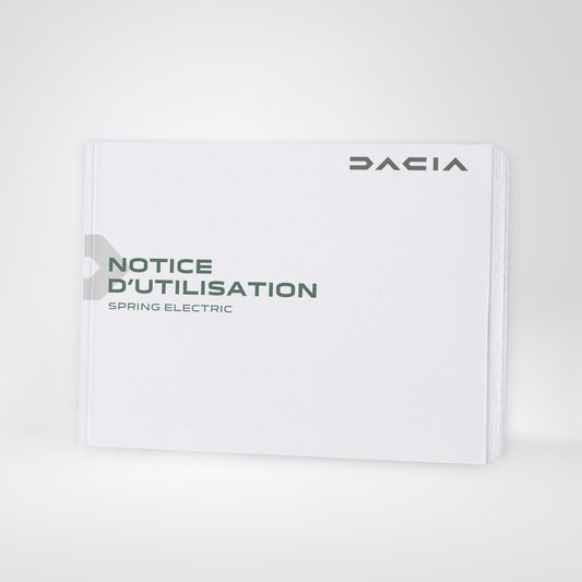 2024-2025 Dacia Spring Electric Owner's Manual | French