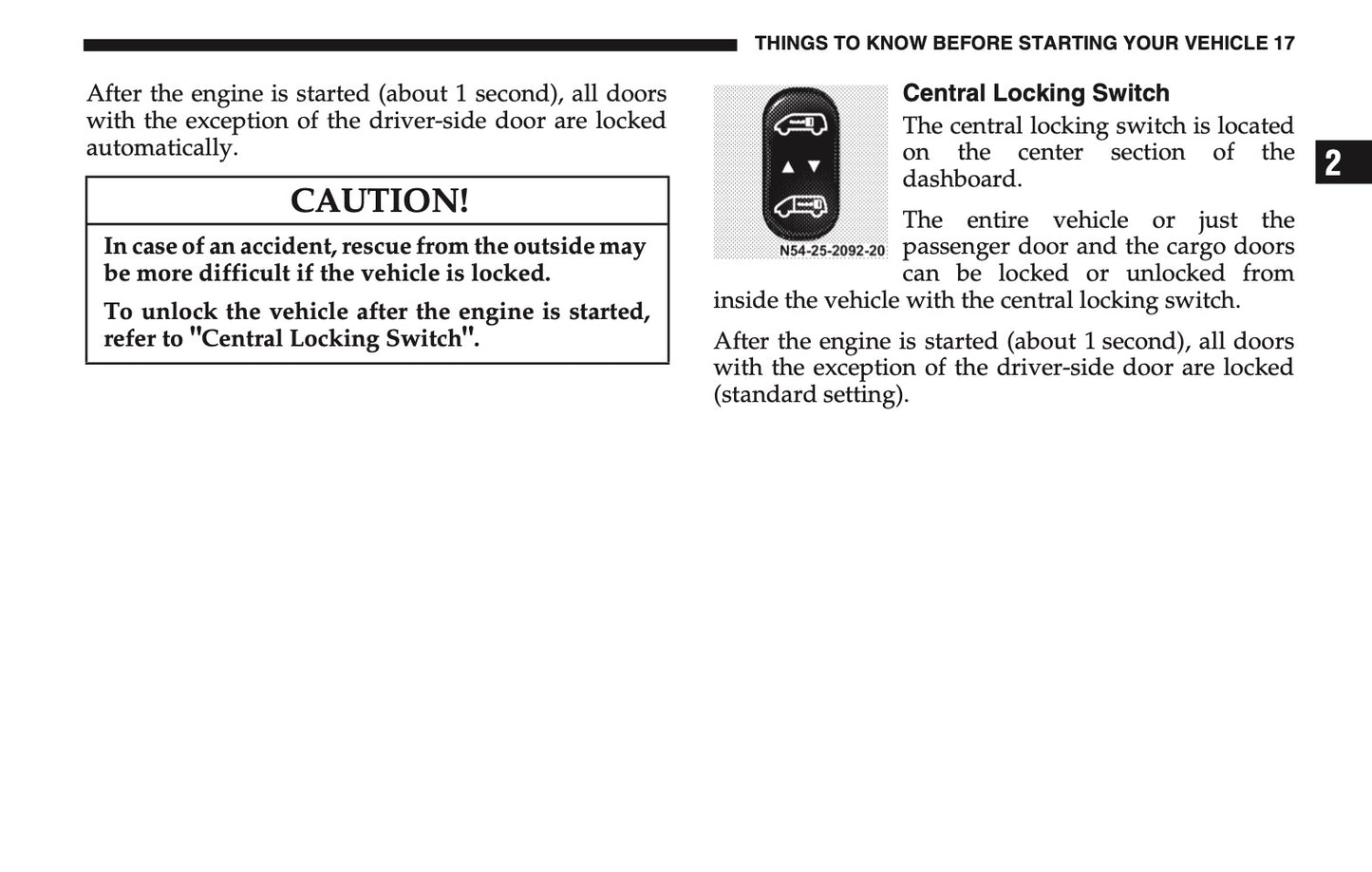 2005 Dodge Sprinter Owner's Manual | English US