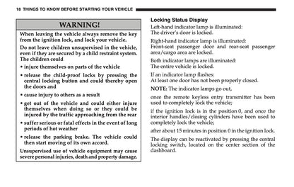 2005 Dodge Sprinter Owner's Manual | English US