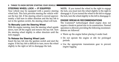 2010 Dodge Ram Truck Diesel Supplement Manual | English