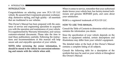 2015 Ram Trucks 1500/2500/3500 Owner's Manual | English US
