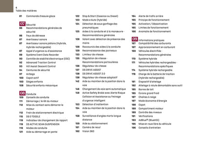 2024-2025 DS Automobiles DS 4 Owner's Manual | French