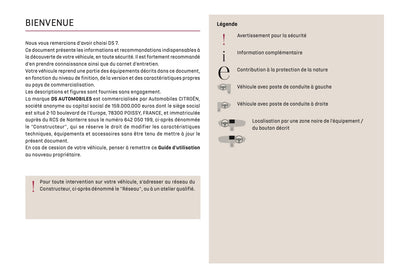 2023-2025 DS Automobiles DS7 Owner's Manual | French