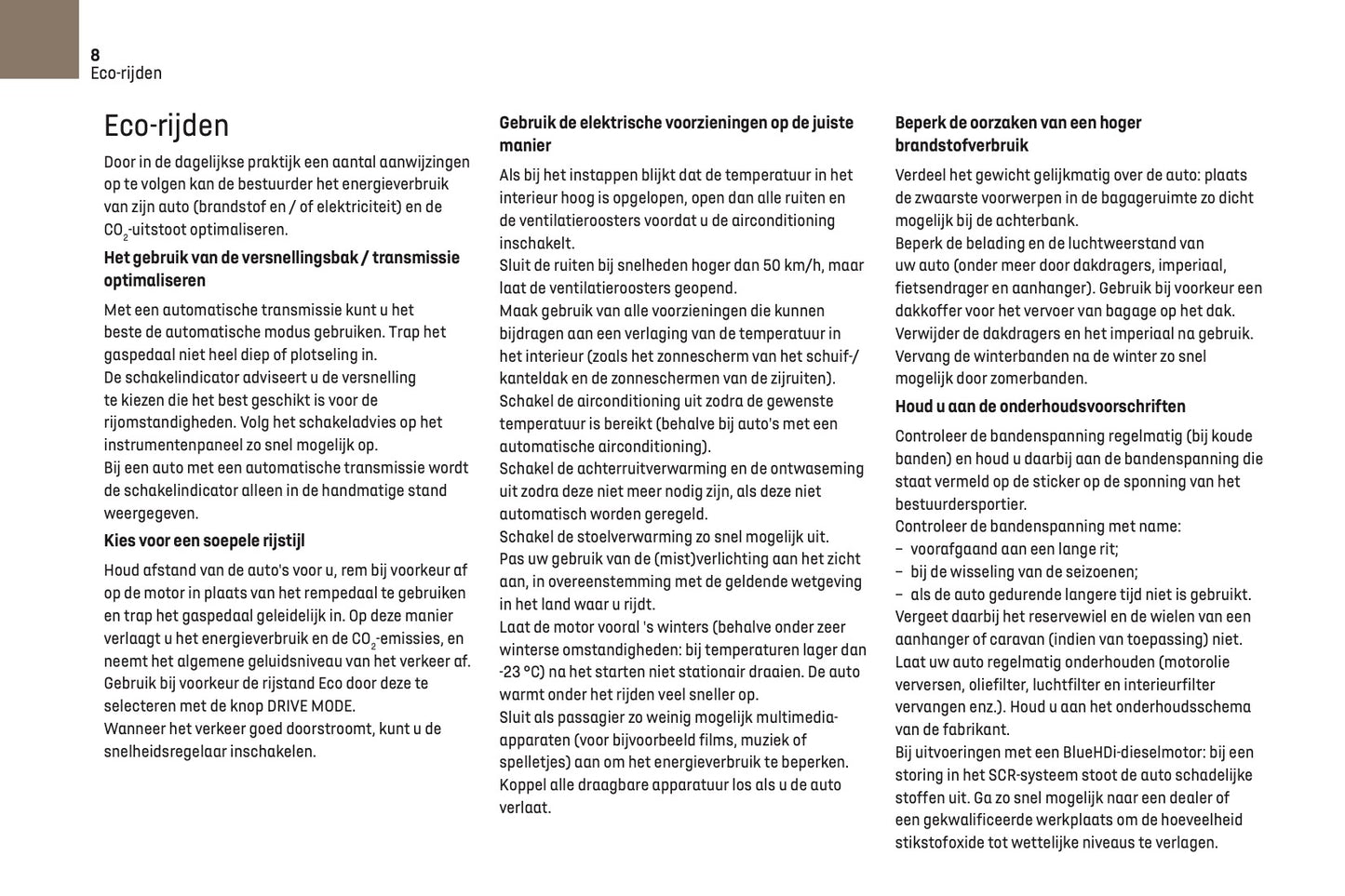 2023-2025 DS Automobiles DS 7 Owner's Manual | Dutch