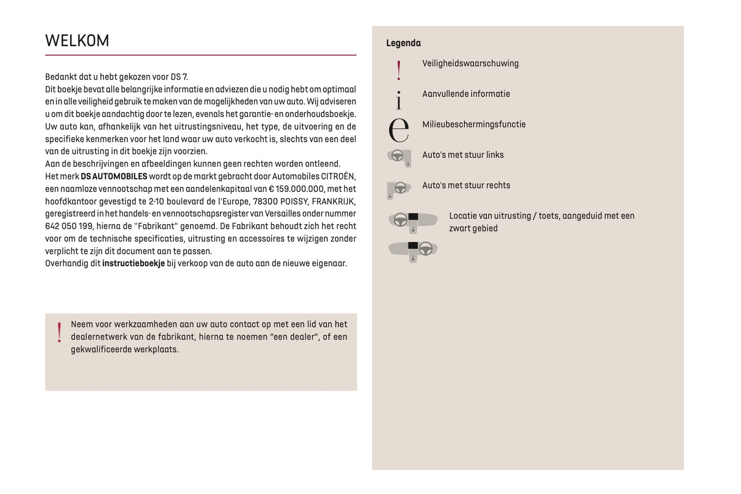 2023-2025 DS Automobiles DS 7 Owner's Manual | Dutch