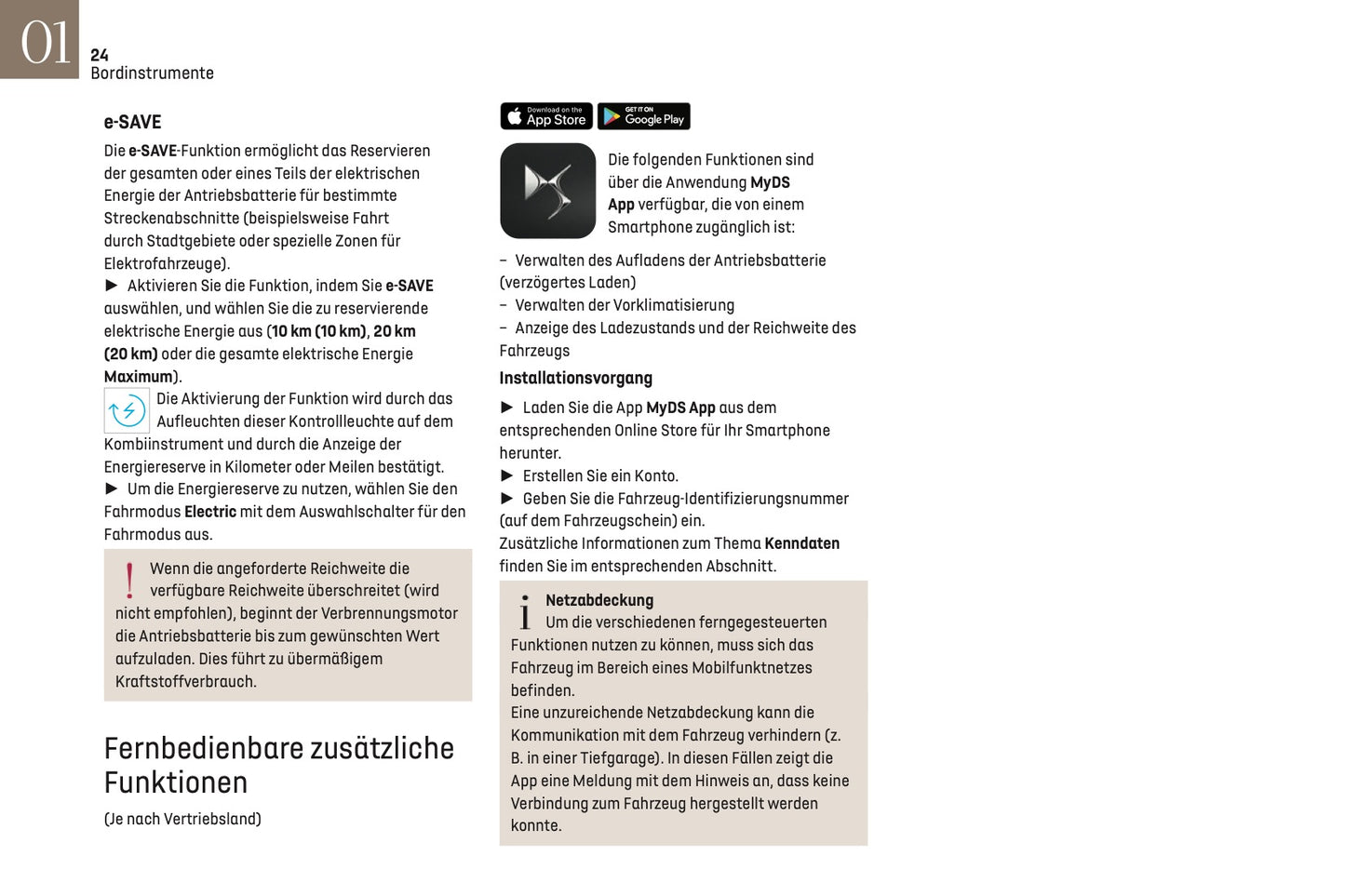 2024-2025 DS Automobiles DS 9 Owner's Manual | German