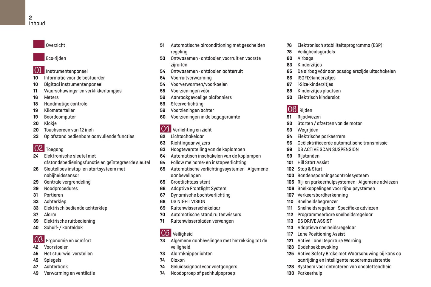 2023-2024 DS Automobiles DS 9 Gebruikershandleiding | Nederlands
