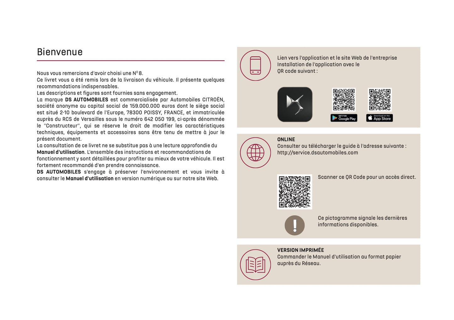 2025 DS Automobiles N8 Owner's Manual | French