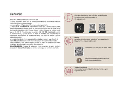 2025 DS Automobiles N8 Owner's Manual | French