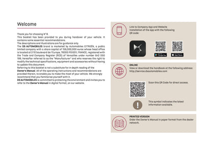 2025 DS Automobiles N8 Owner's Manual | English