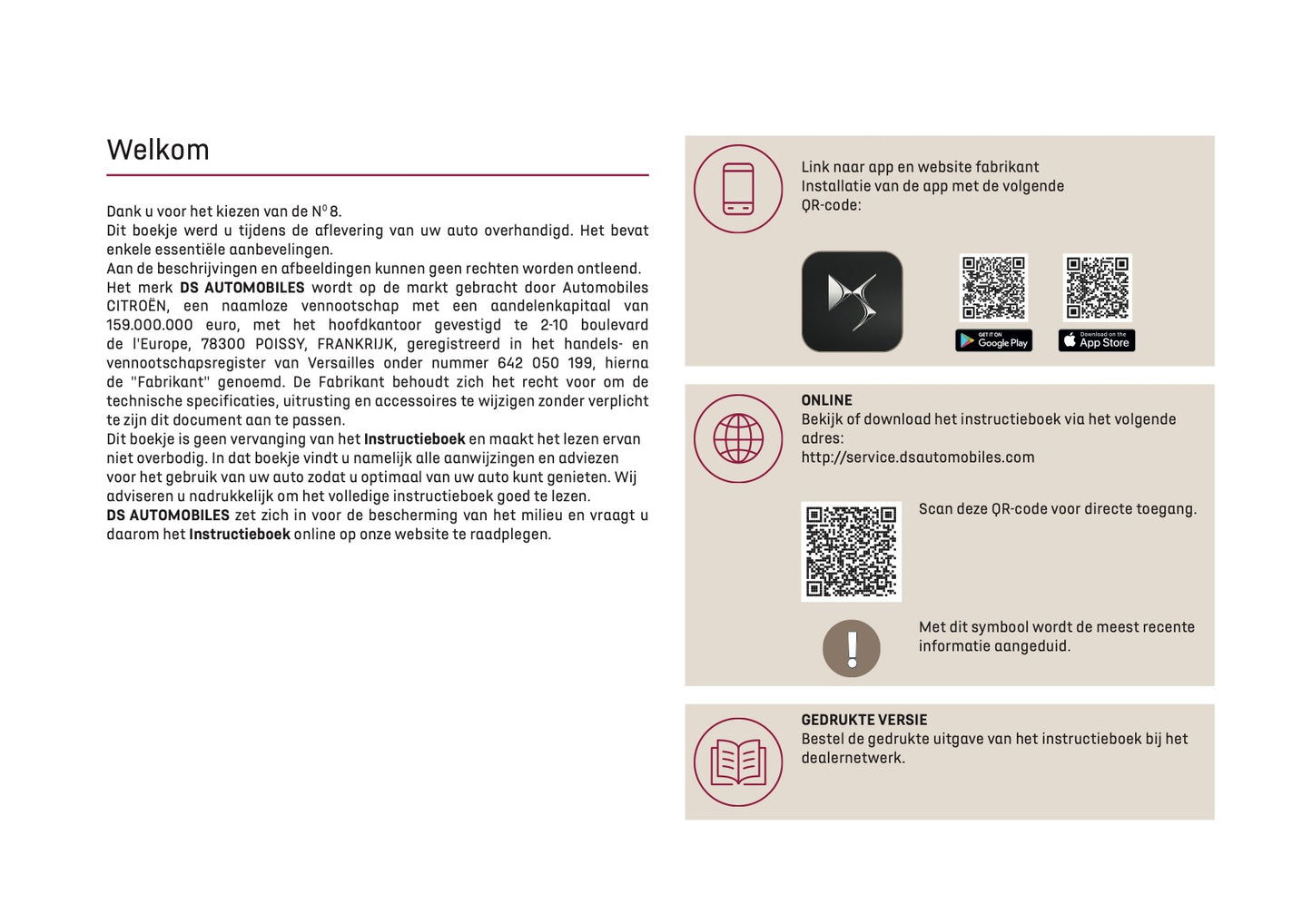 2025 DS Automobiles N8 Owner's Manual | Dutch