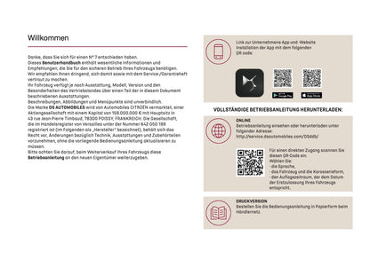 2026 DS Automobiles N7 Owner's Manual | German