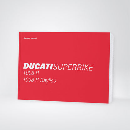2009 Ducati 1098 R/1098 R Bayliss Owner's Manual | English