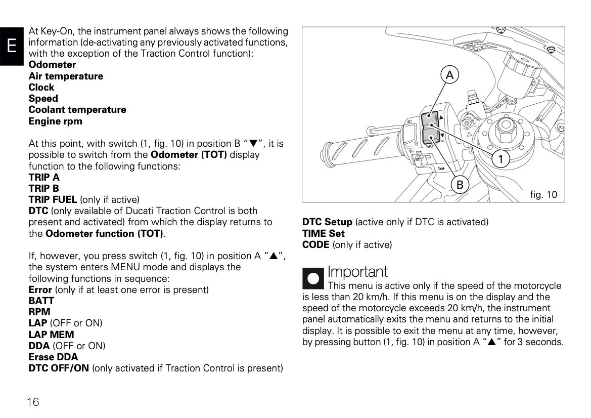 2009 Ducati 1098 R/1098 R Bayliss Owner's Manual | English