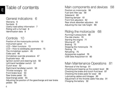 2009 Ducati 1098 R/1098 R Bayliss Owner's Manual | English