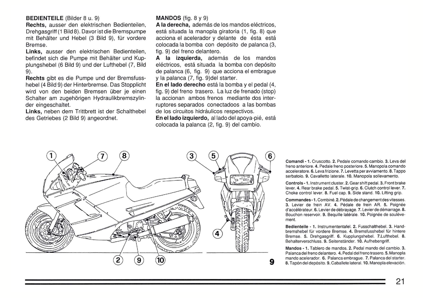 1991 Ducati 907 I.E. Gebruikershandleiding | Engels