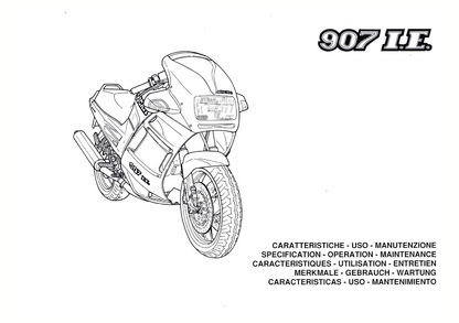 1991 Ducati 907 I.E. Gebruikershandleiding | Engels