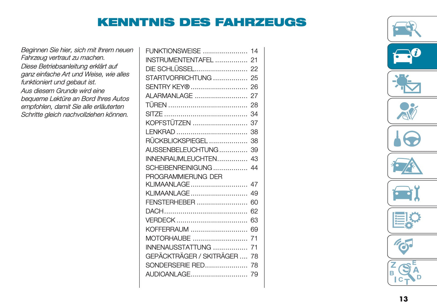 2025 Fiat 500e Owner's Manual | German