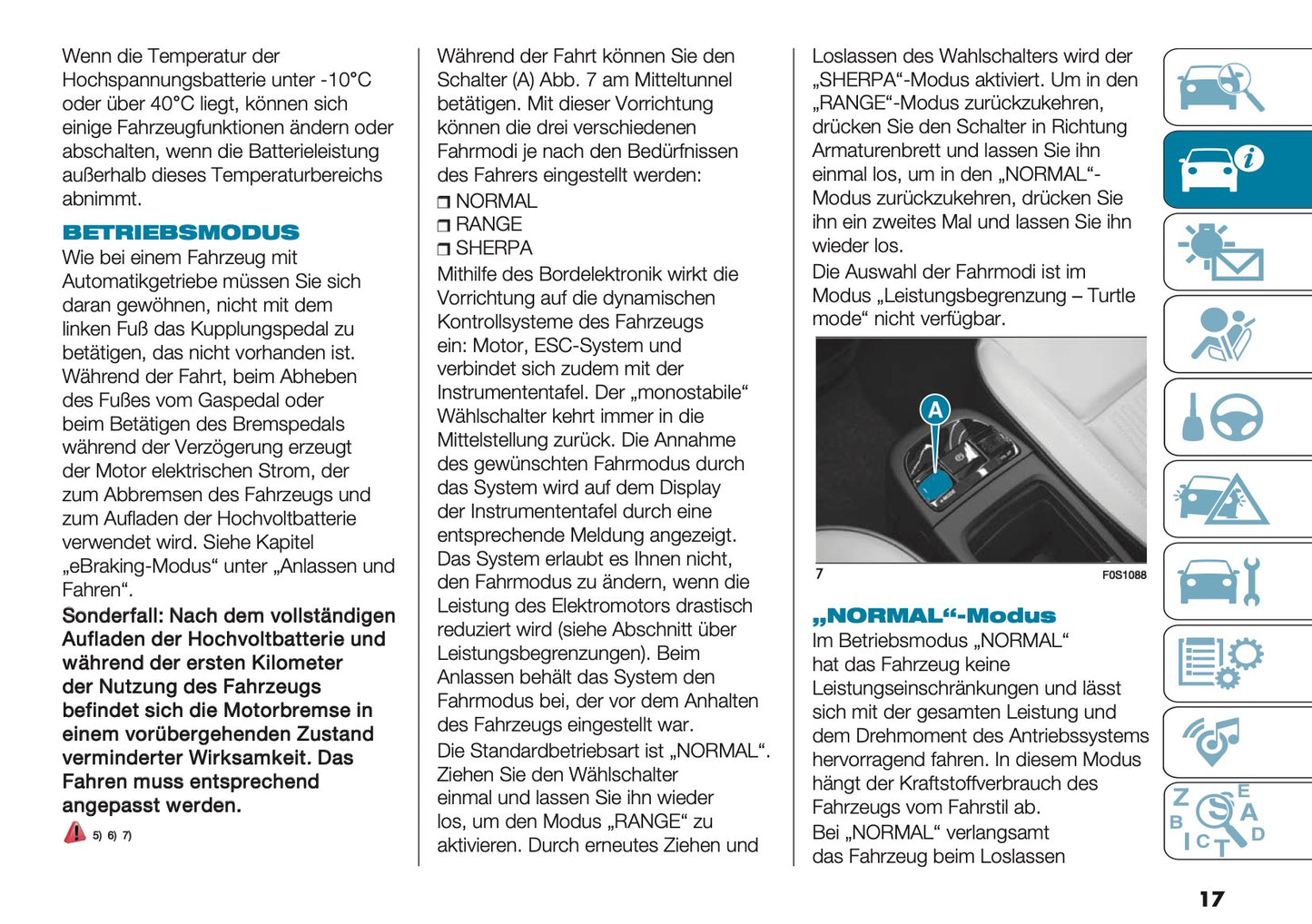 2025 Fiat 500e Owner's Manual | German