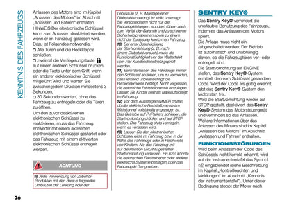 2025 Fiat 500e Owner's Manual | German
