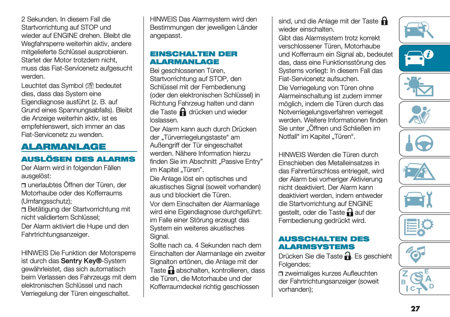 2025 Fiat 500e Owner's Manual | German