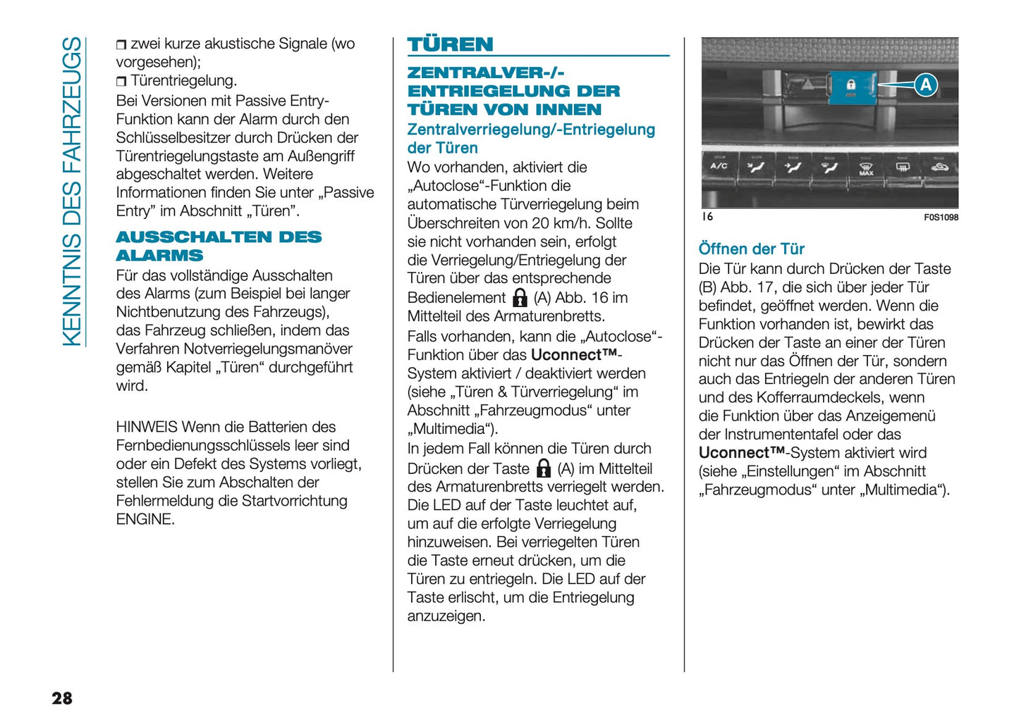 2025 Fiat 500e Owner's Manual | German