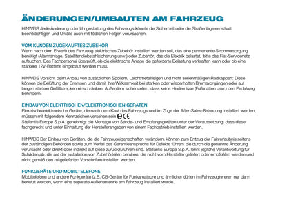 2025 Fiat 500e Owner's Manual | German