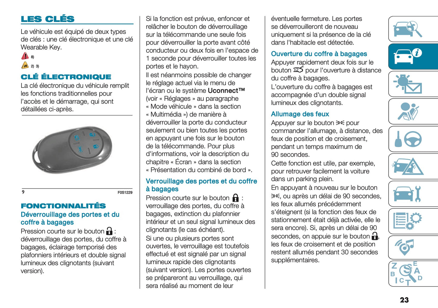 2025 Fiat 500e Owner's Manual | French