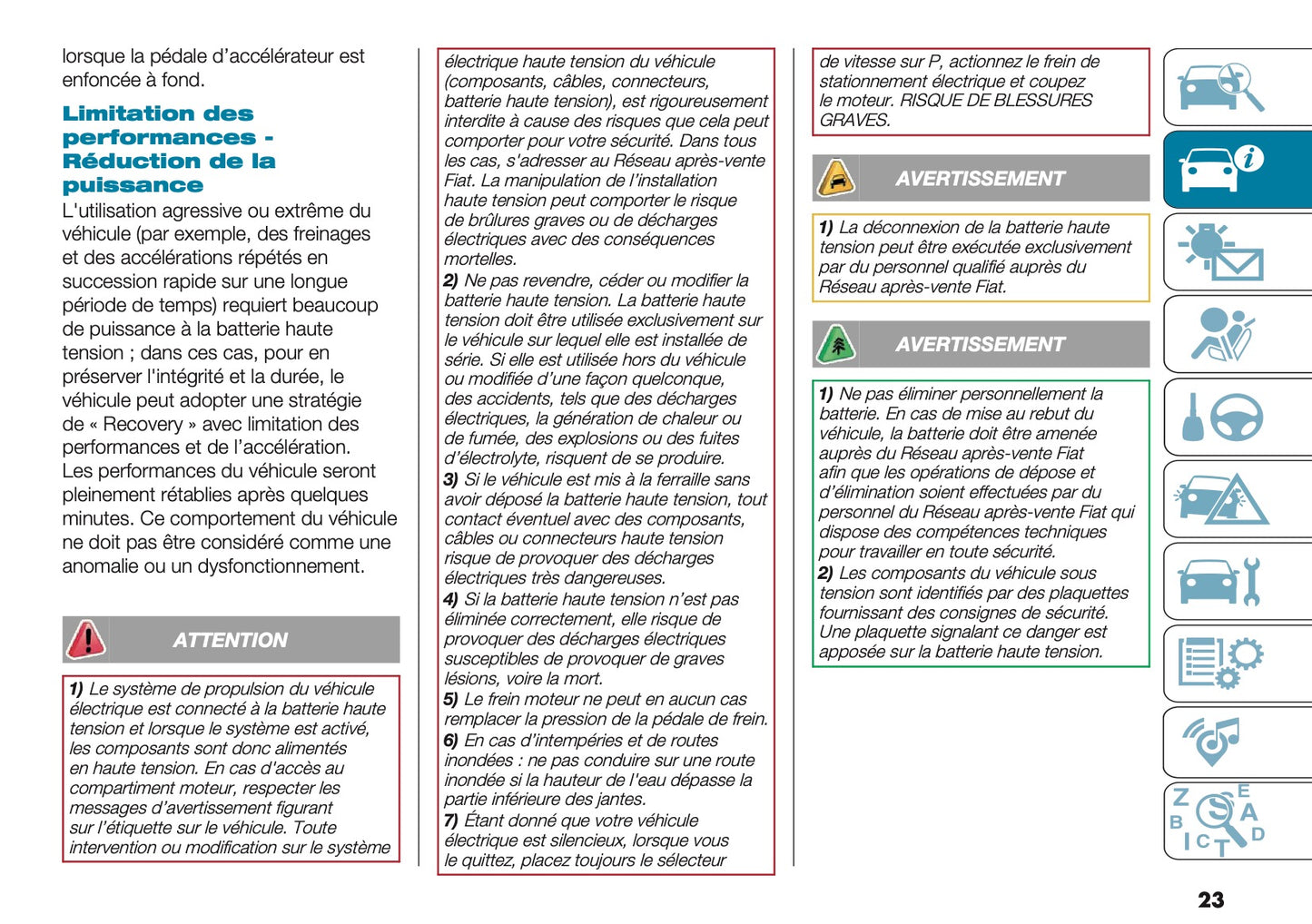 2026 Fiat 500 Owner's Manual | French